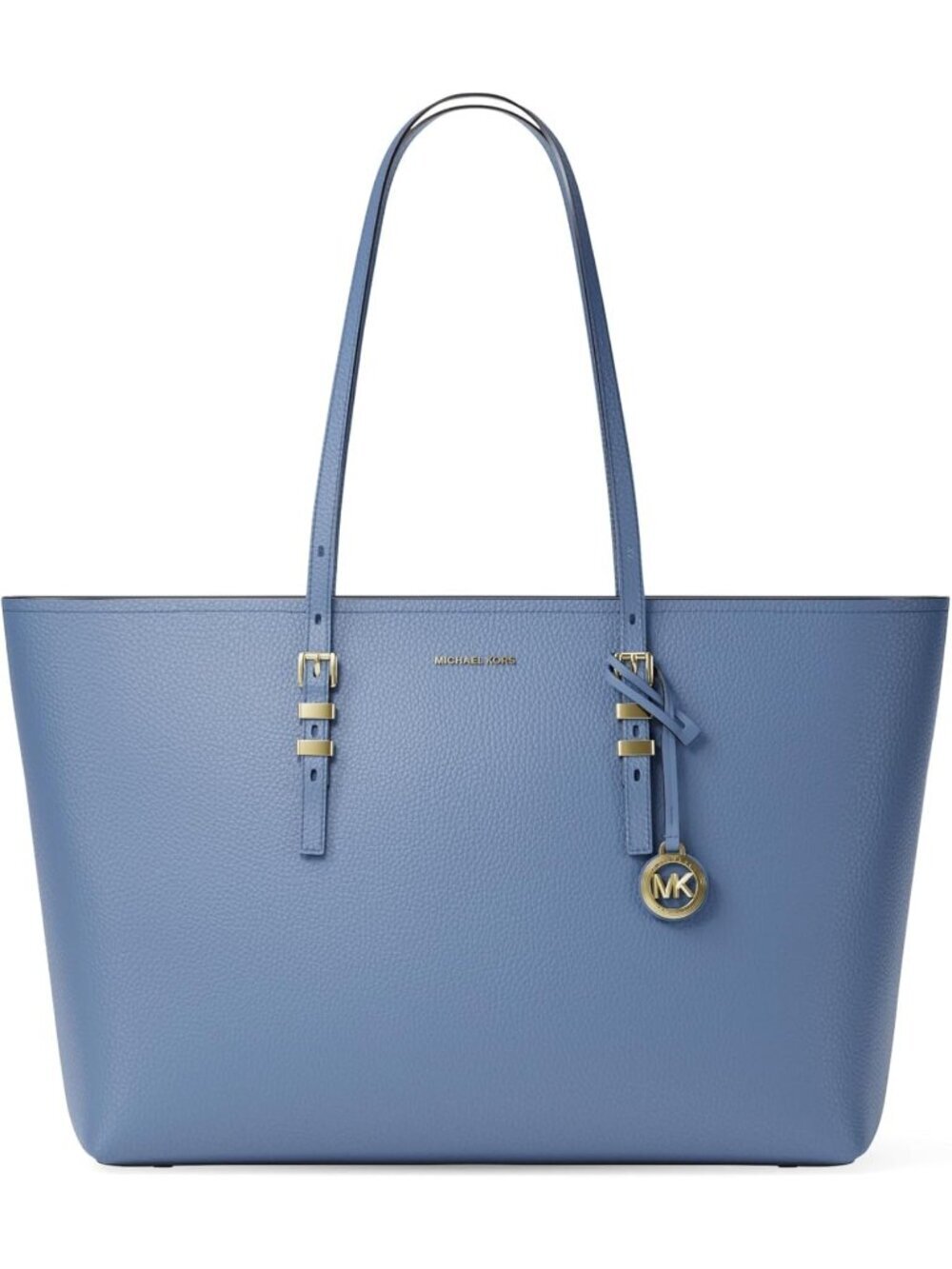 Women’s Gold-tone Hardware/Pebble Leather/French Blue  Imported Large Quinn Top-